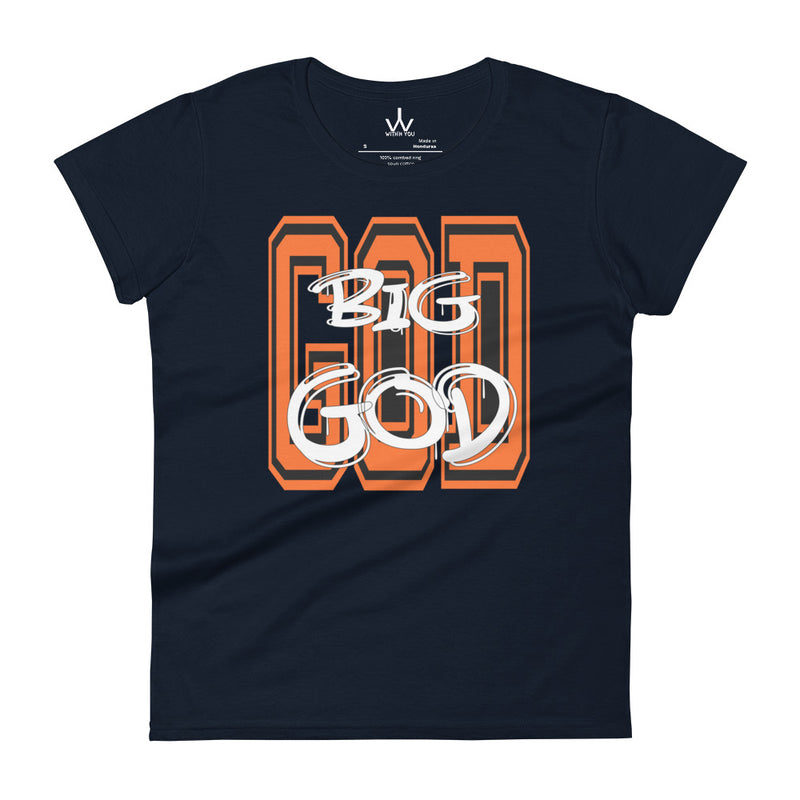 BIG GOD - Orange - Women's short sleeve t-shirt