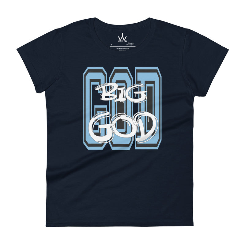 BIG GOD - Carolina Blue - Women's short sleeve t-shirt