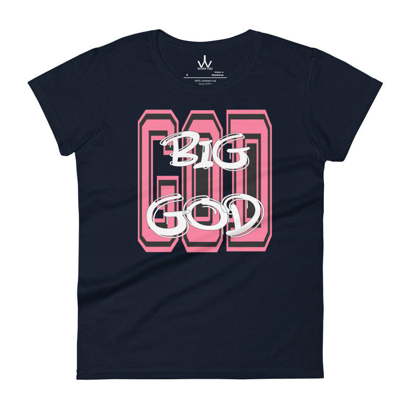 BIG GOD - Pink - Women's short sleeve t-shirt