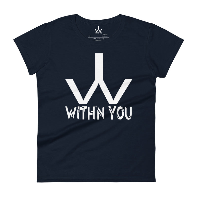 WITH'N YOU LOGO - WHITE - Women's short sleeve t-shirt