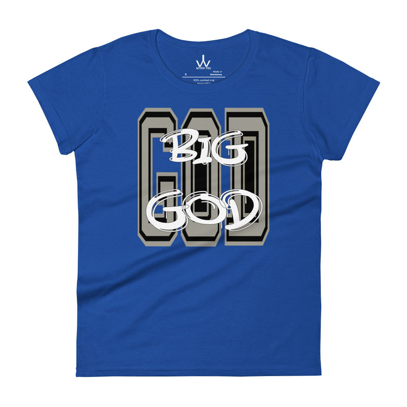 BIG GOD - GRAY - Women's short sleeve t-shirt