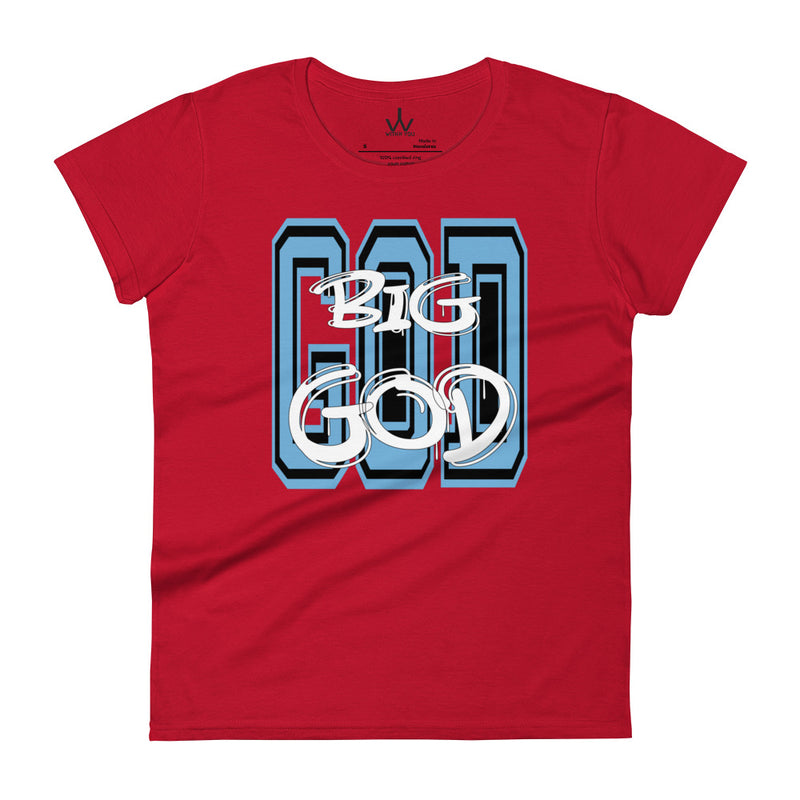 BIG GOD - Carolina Blue - Women's short sleeve t-shirt