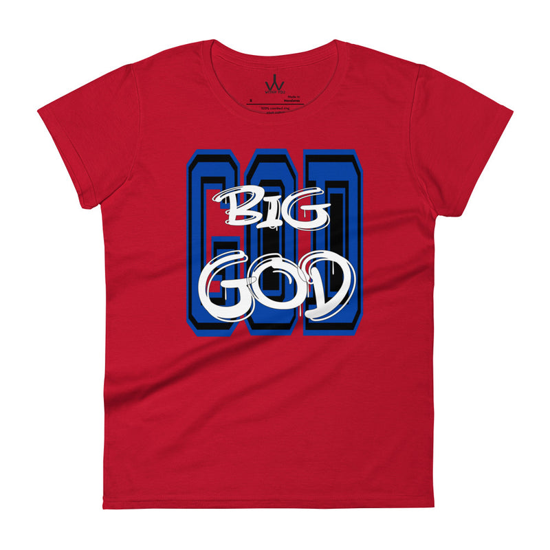 BIG GOD - Blue - Women's short sleeve t-shirt