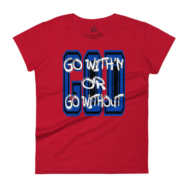 GO WITH'N - Blue - Women's short sleeve t-shirt