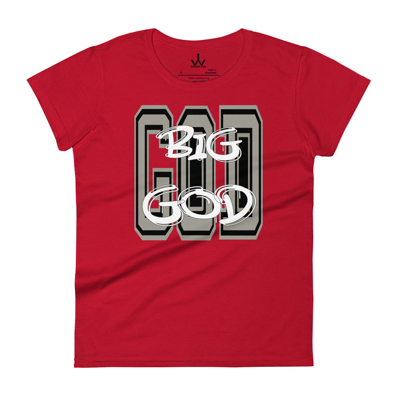 BIG GOD - GRAY - Women's short sleeve t-shirt