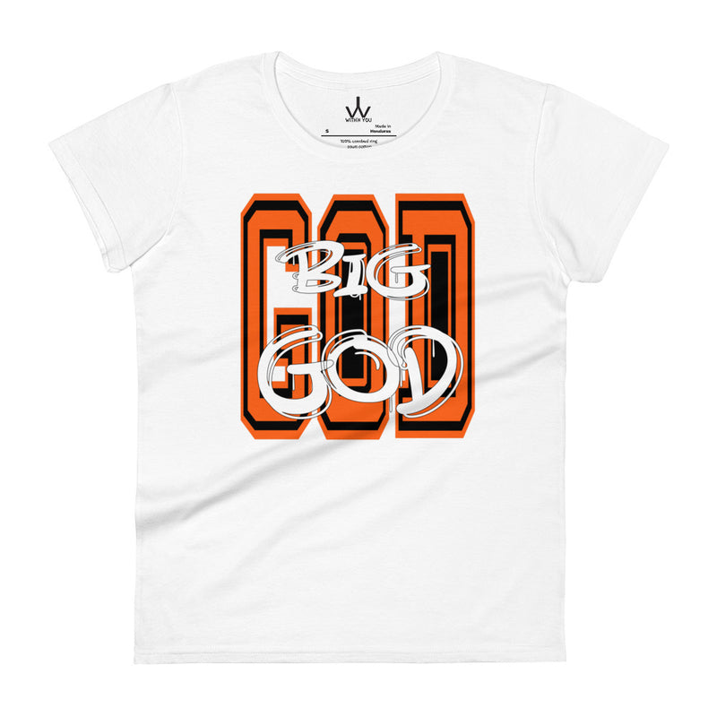 BIG GOD - Orange - Women's short sleeve t-shirt