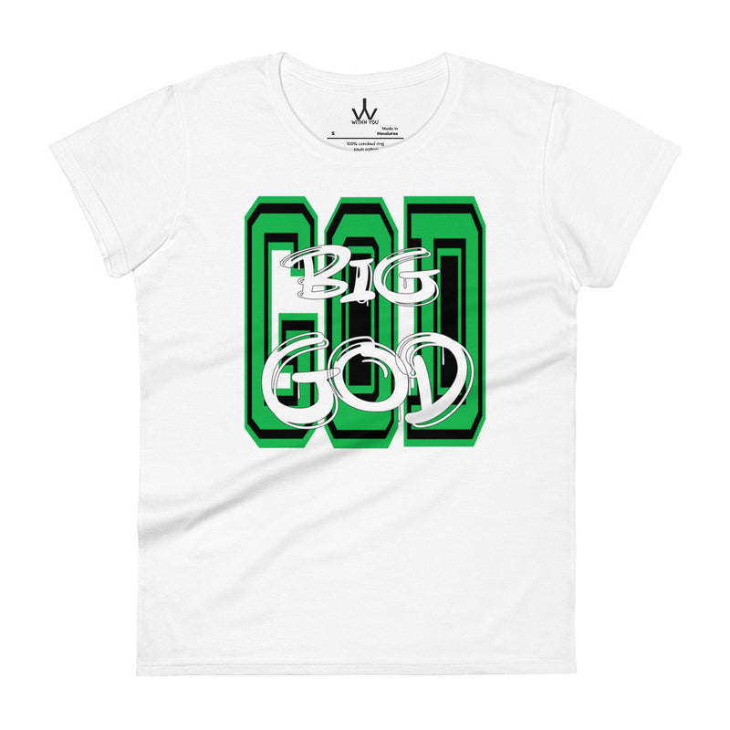 BIG GOD - Green - Women's short sleeve t-shirt