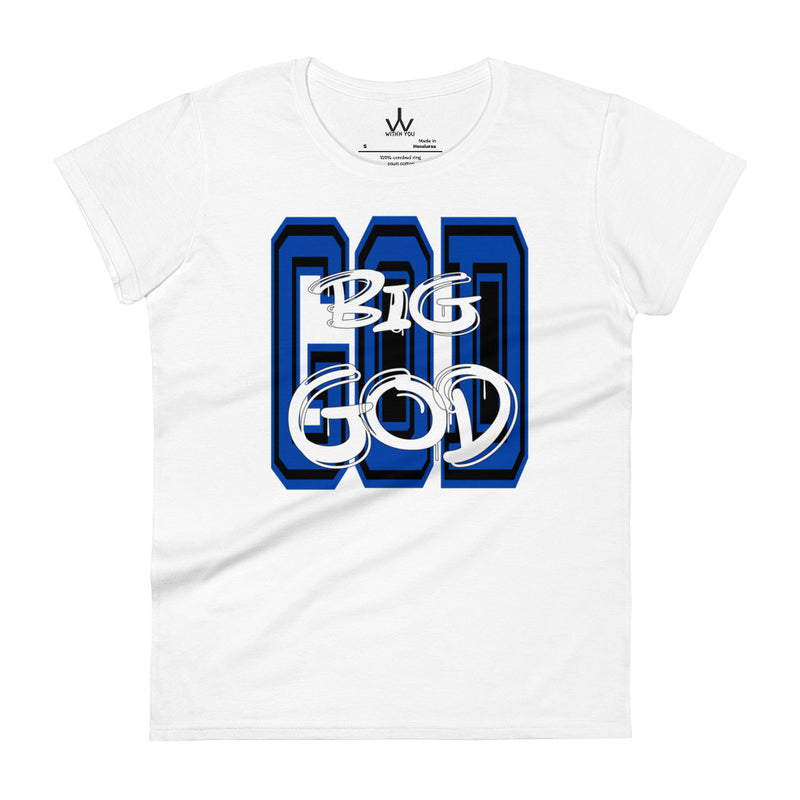 BIG GOD - Blue - Women's short sleeve t-shirt