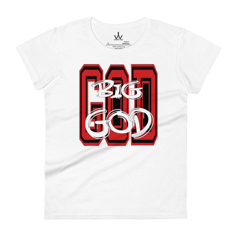 BIG GOD - Red - Women's short sleeve t-shirt