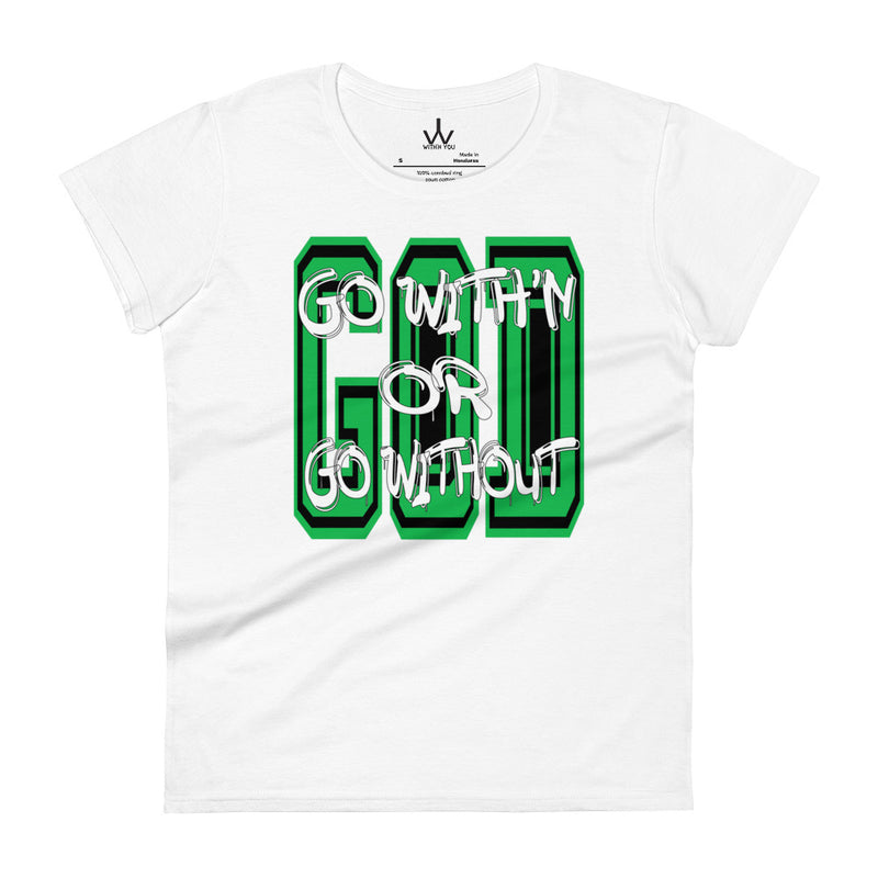 GO WITH'N - Green - Women's short sleeve t-shirt