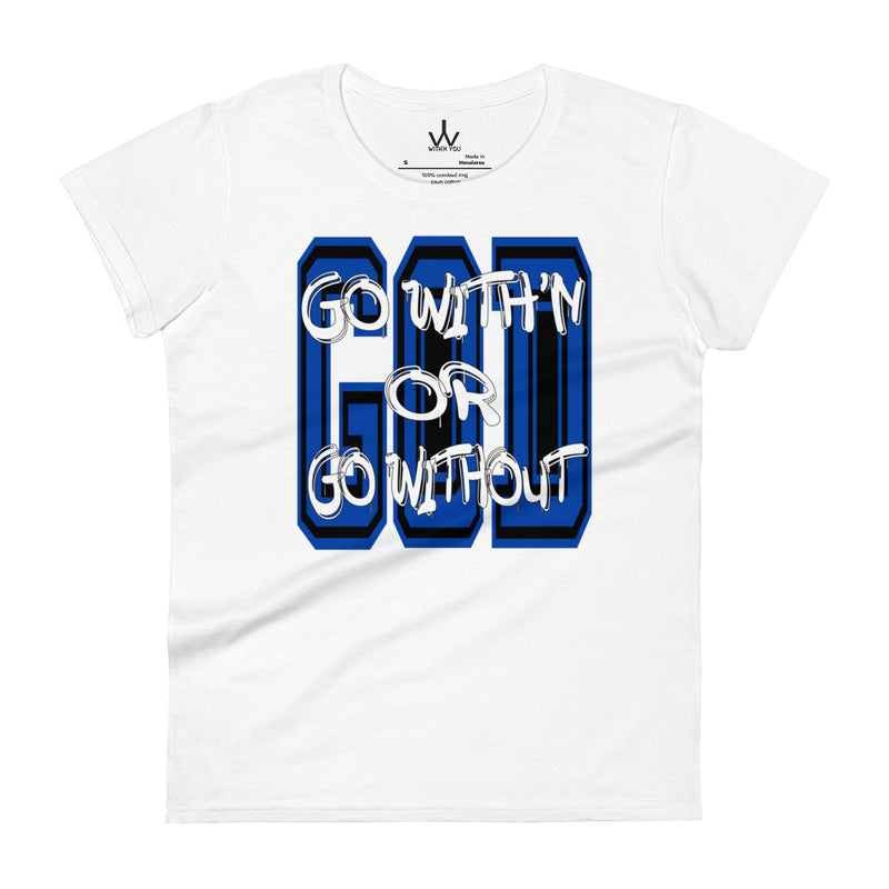 GO WITH'N - Blue - Women's short sleeve t-shirt