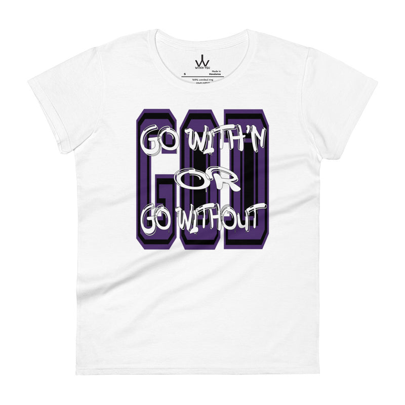 GO WITH'N - Purple - Women's short sleeve t-shirt