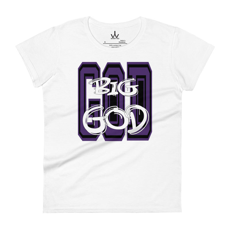 BIG GOD - Purple - Women's short sleeve t-shirt