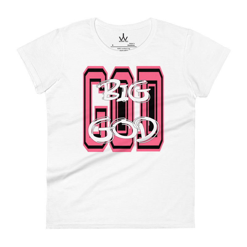 BIG GOD - Pink - Women's short sleeve t-shirt