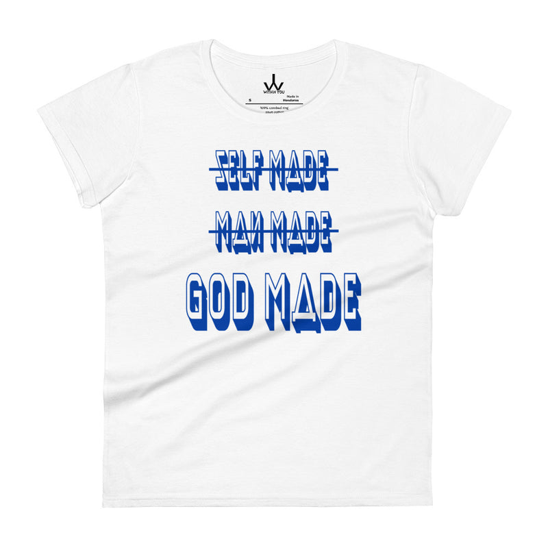 GOD MADE - Blue - Women's short sleeve t-shirt