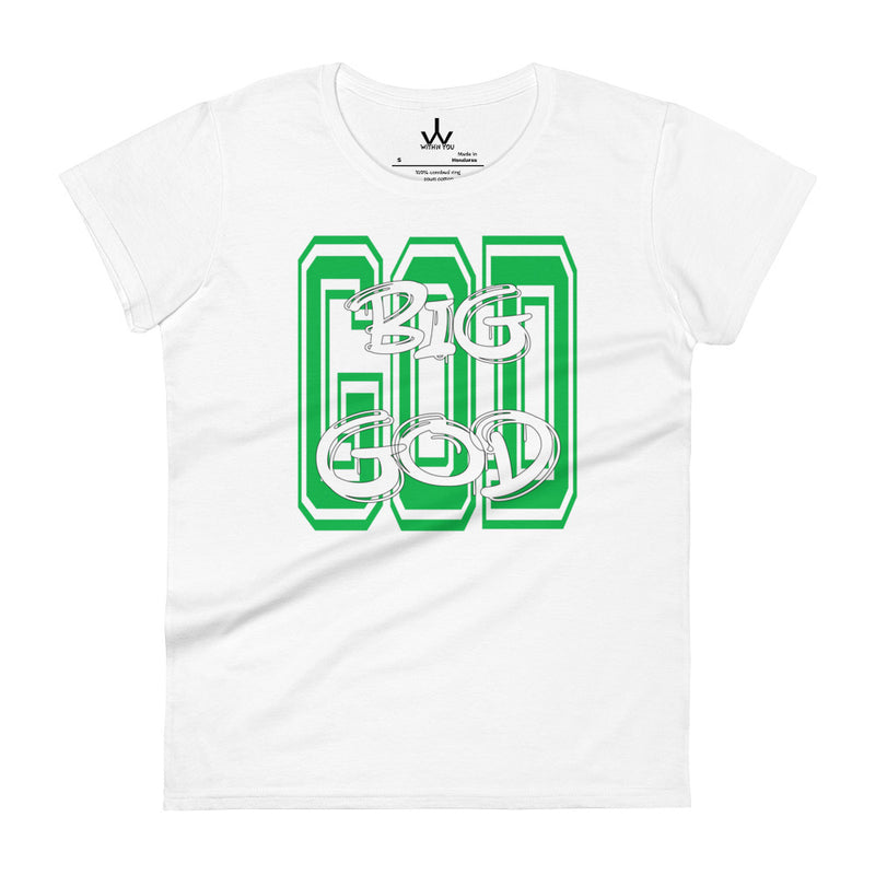 BIG GOD - Green - Women's short sleeve t-shirt