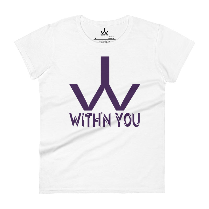 WITH'N YOU LOGO - Purple - Women's short sleeve t-shirt